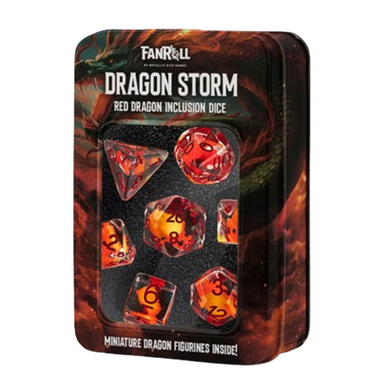 MDG Dragon Storm Inclusion Silicone Dice Set 16 mm