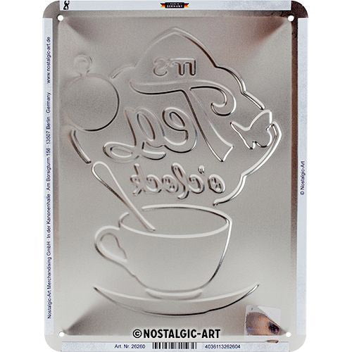 Nostalgic-Art Small It's Tea O'Clock Sign (15x20cm)