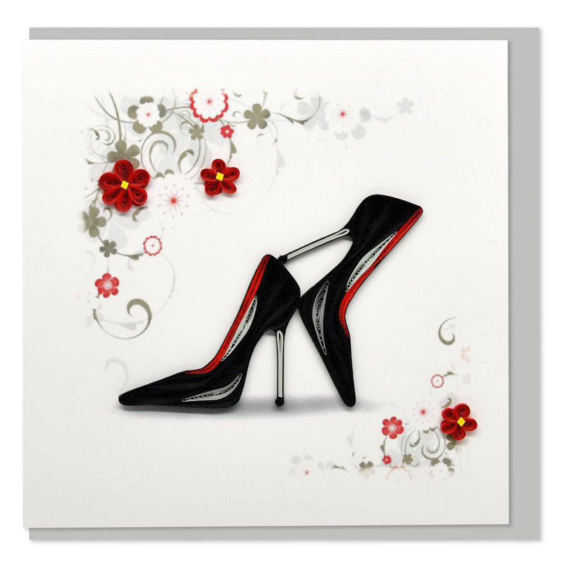 Quilled Stilettos Greeting Card (15x15cm)