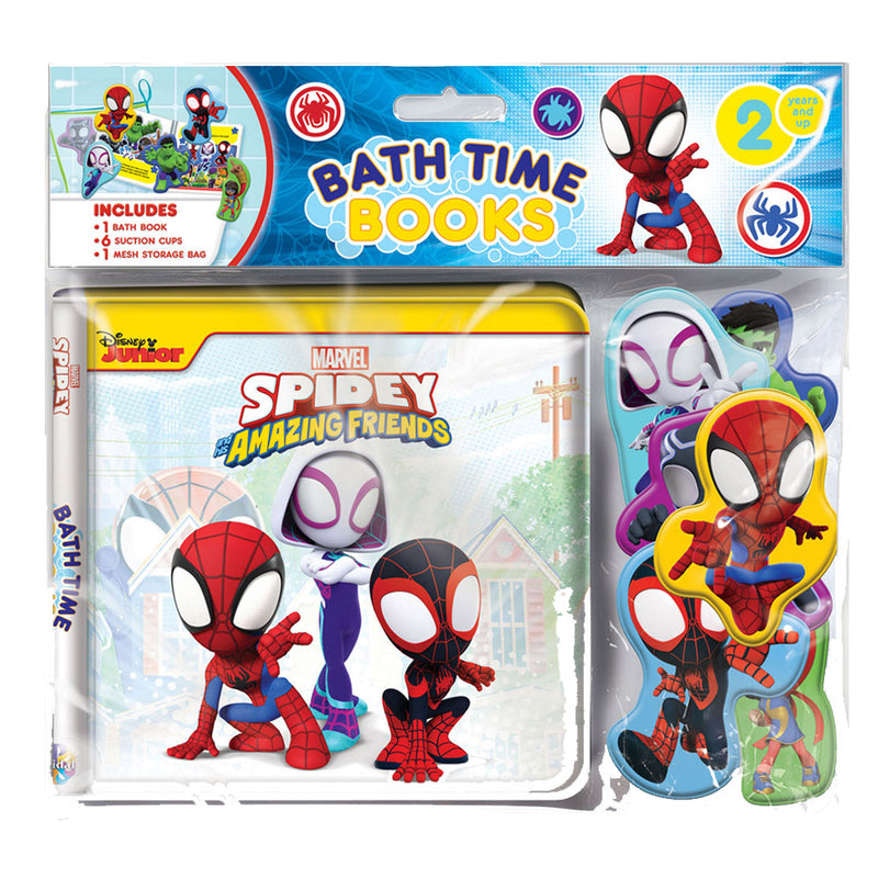 Marvel Spidey or Spiderman Bath Time Book with Eva Bag