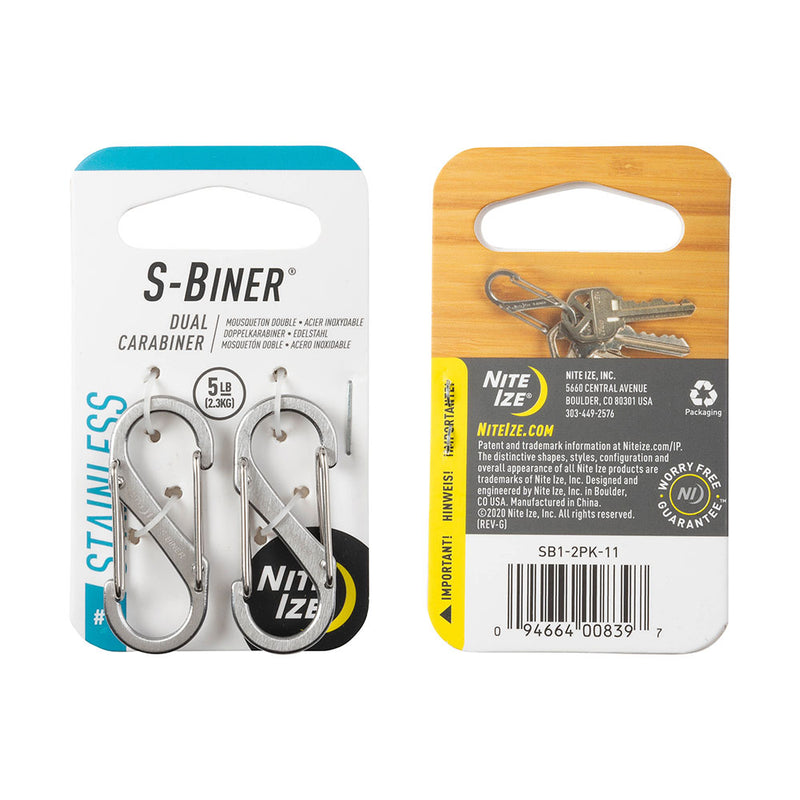 Nite ize S-Biner Größe 1 2pk