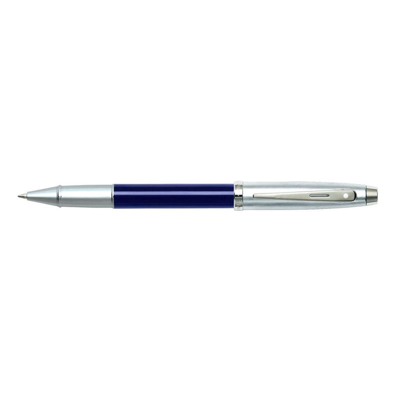 Sheaffer 100 Chrome HS Rollerball Lacquer Pen (Blue)