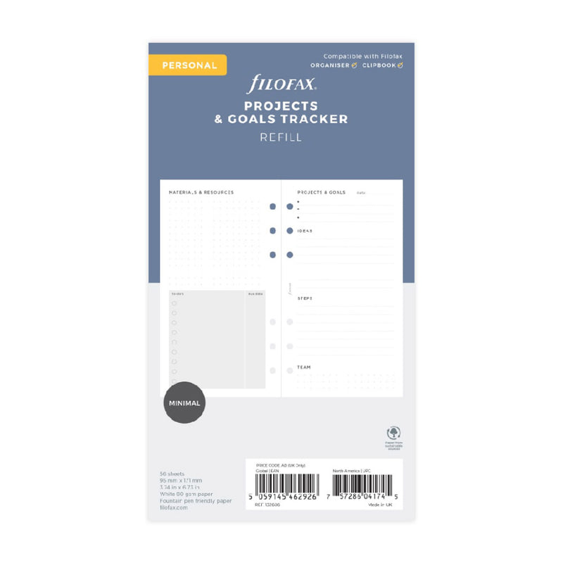 Filofax Personal Project Management Refill