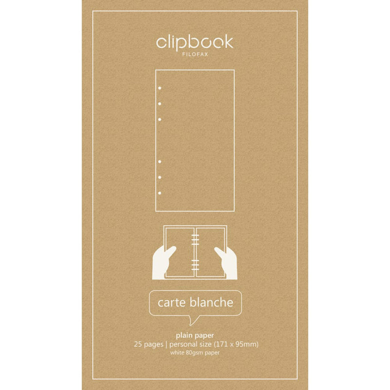 Filofax Personal Clipbook Refill 25pk