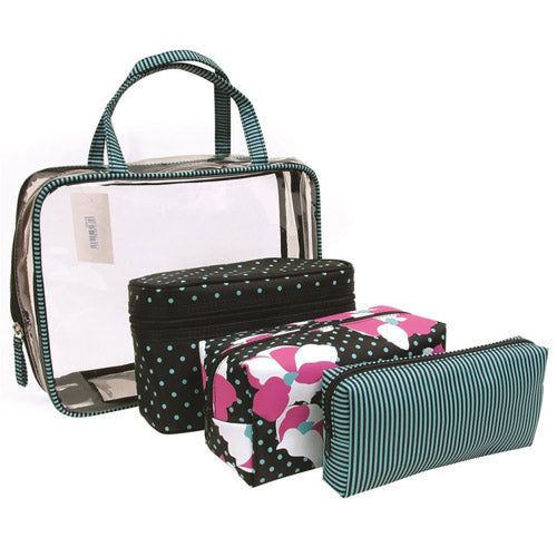 Comoy Cosmetic Bag Set 4pc (Black)