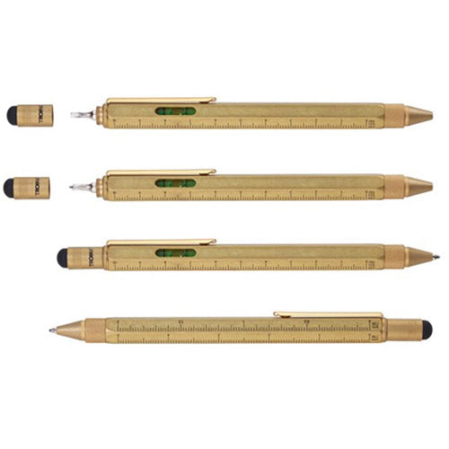 Troika Construction Ballpoint Pen (Antique Brass)