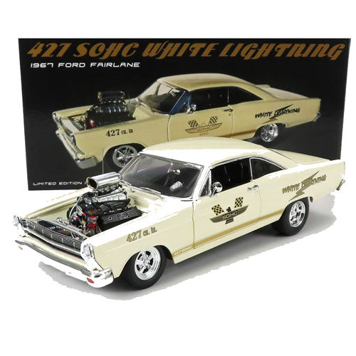 1967 Ford Fairlane 427 with White Lightning 1:18 Model Car