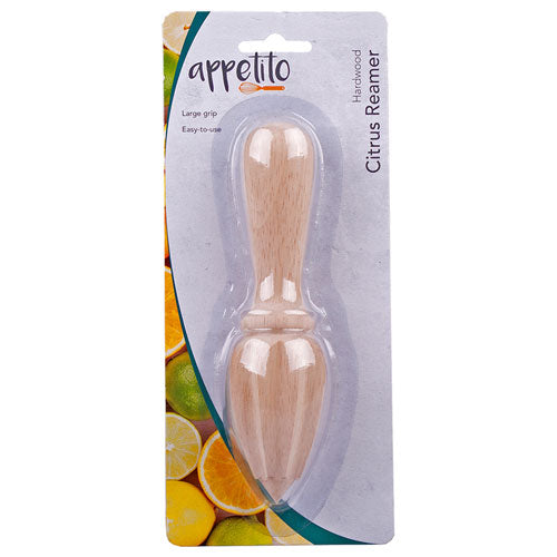 Appetito Wood Citrus Reamer (Carded)