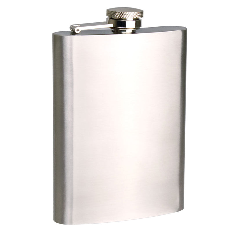 Bartender Stainless Steel Hip Flask 236mL (Satin)