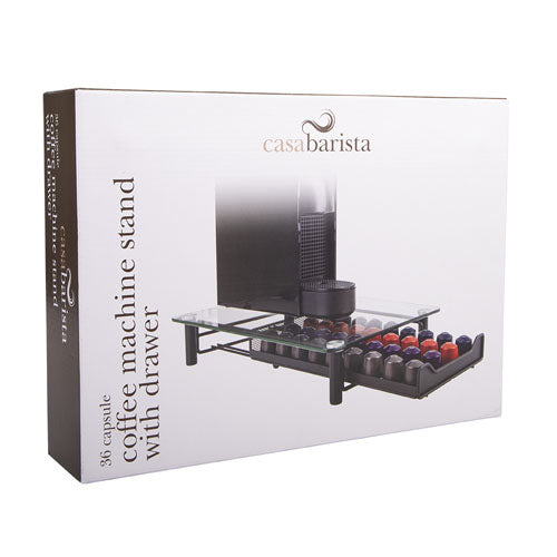 Casabarista Coffee Machine Stand with 36 Capsule Drawer