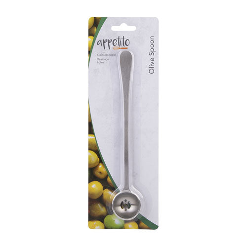 Appetito Stainless Steel Olive Spoon
