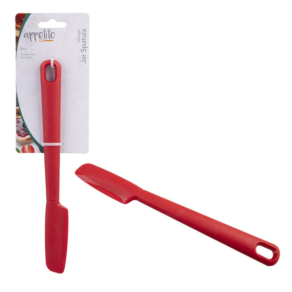 Appetito Silicone Jar Spatula 25cm (Red)