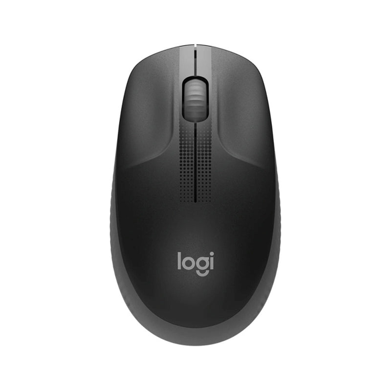 Logitech M190 Full-Size Wireless Mouse (Charcoal)