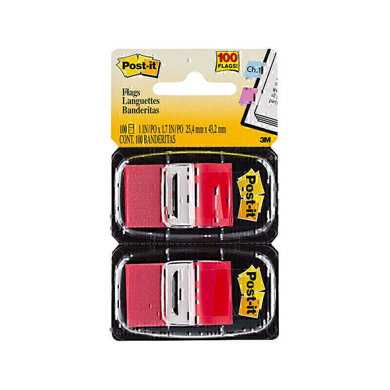 Post-it 2 pack 25x43mm drapeaux (boîte de 6)