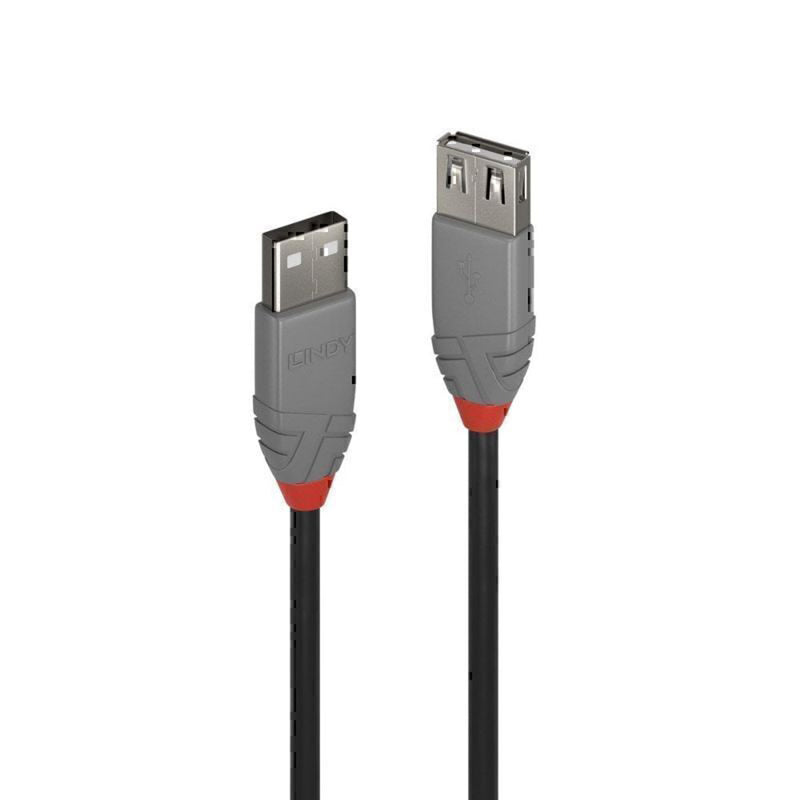 Lindy USB-A 2.0 Verlängerungskabel Anthra Line