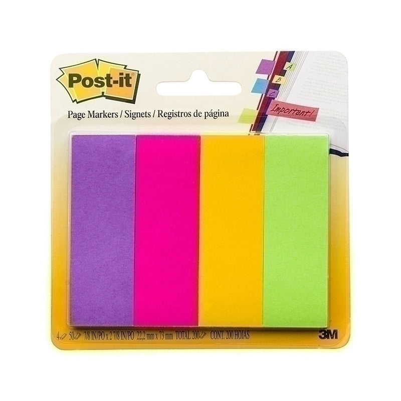 Marqueurs de page post-it (23x73 mm)