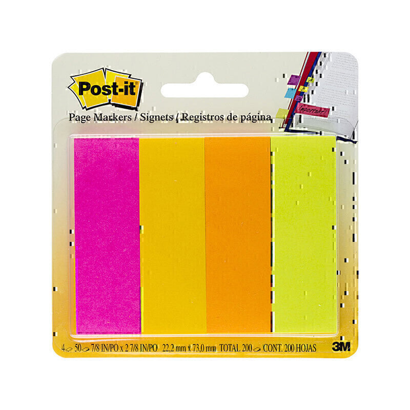 Marqueurs de page post-it (23x73 mm)