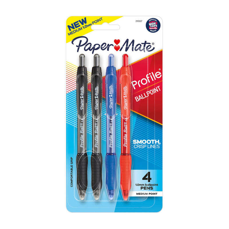 Paper Mate Profile Retractable Ballpen 1.0mm (Box of 6)