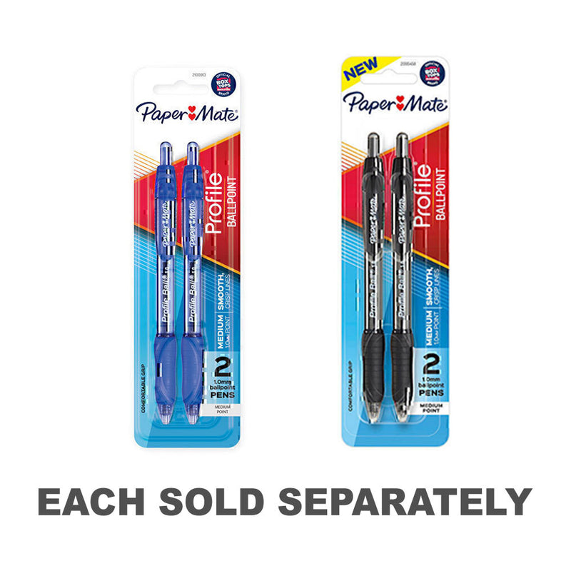 PM Profile Retractable Ballpen 1.0mm 2pk (Box of 6)