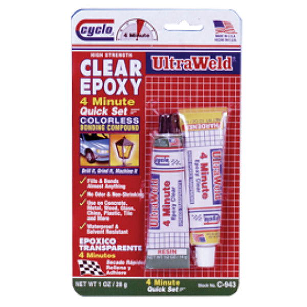 Cyclo Ultraweld Clear Epoxy 4-Minute Quick Set 14g