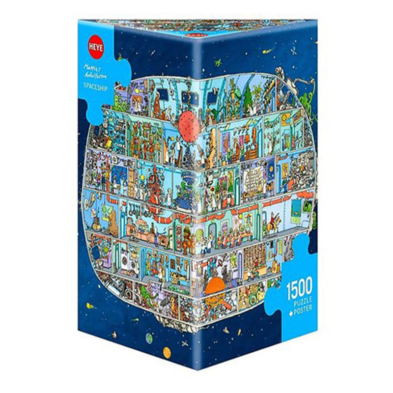 Heye Triangular Adolfsson Spaceship Jigsaw Puzzle 1500pcs