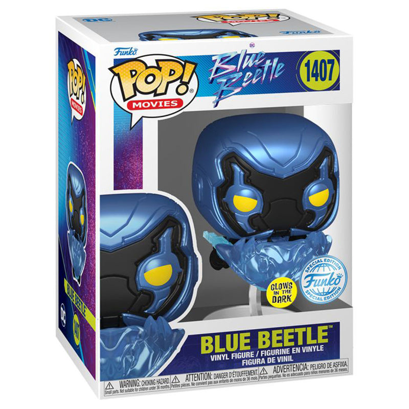 Blue Beetle in Flight Glow US Exclusive Pop! Vinyl