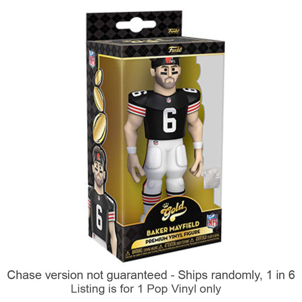 NFL Browns Baker Mayfield 5" Vinyl Gold Chase Ships 1 in 6