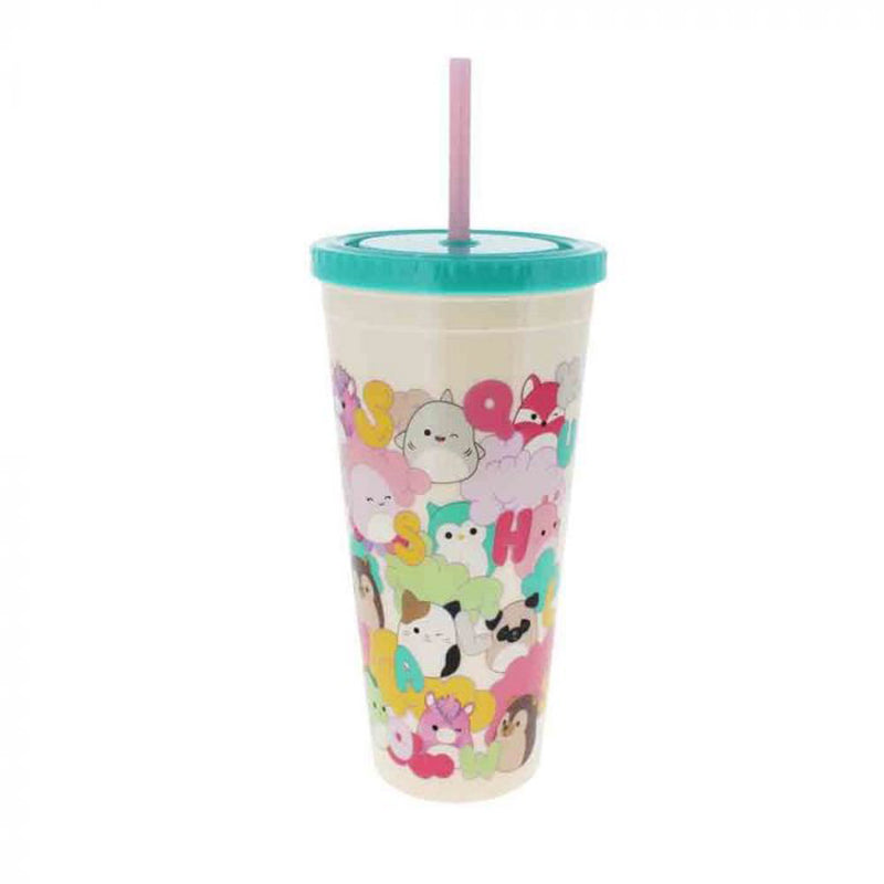 Squishmallows Beaker & Straw