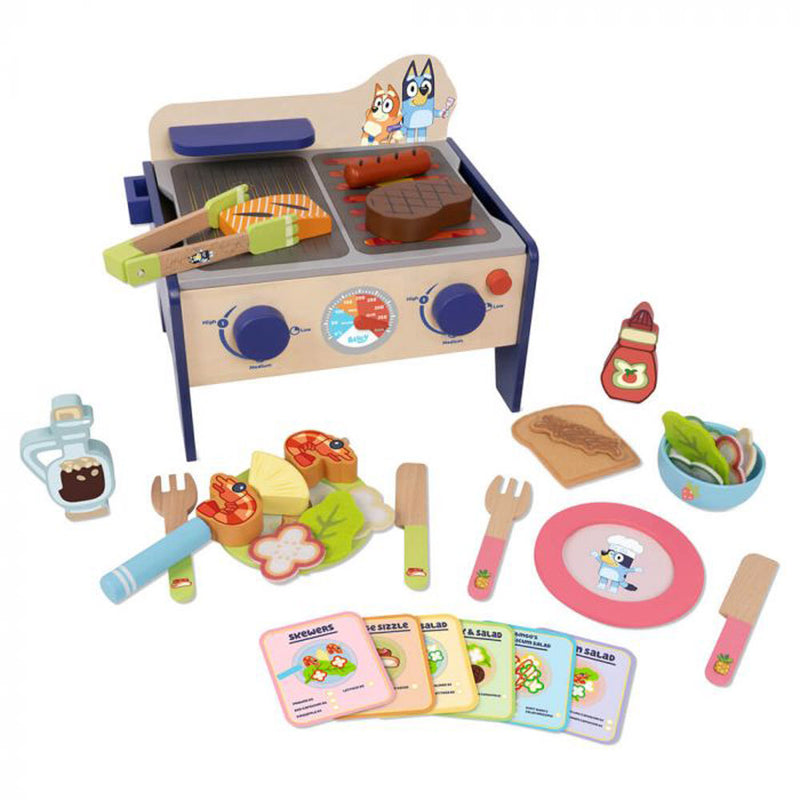 Bluey Wooden Bbq & Salad Set