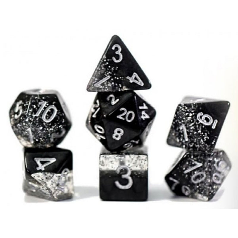 Gatekeeper Halfsies Dice Glitter Edition (Black)