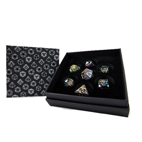 LPG Metal RPG Leadlight Dazzle Dice Set