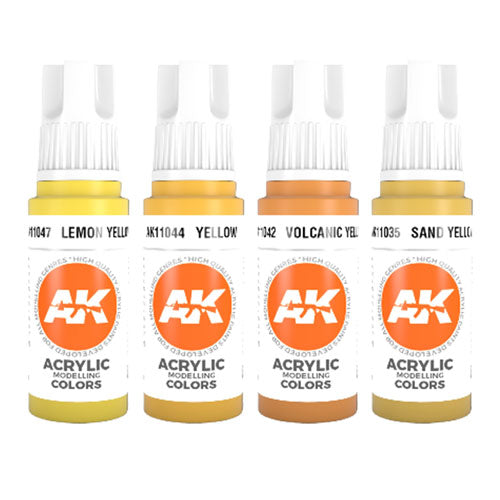 AK Interactive 3Gen Yellow Acrylic Paint 17mL