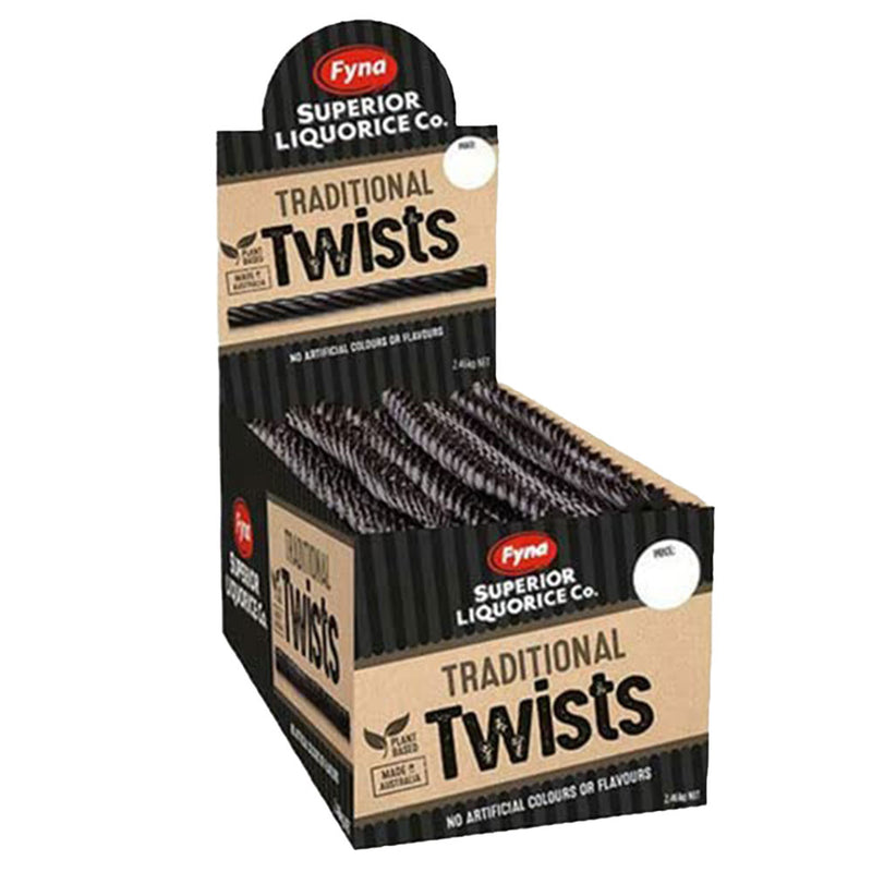 Superior Black Long Liquorice Twists 2.46kg