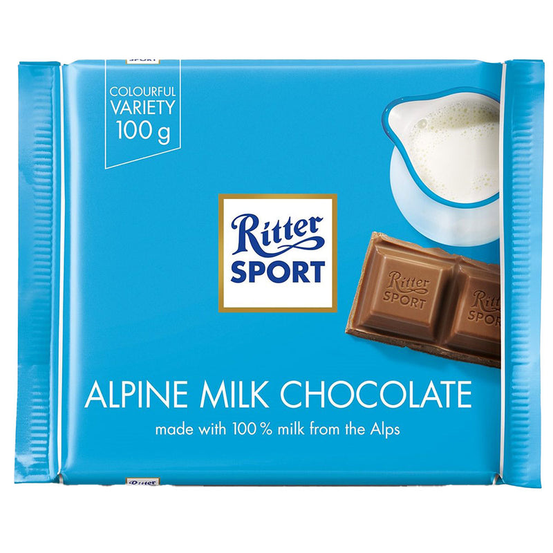 Barres de chocolat Alpine Ritter Sport (12x100G)