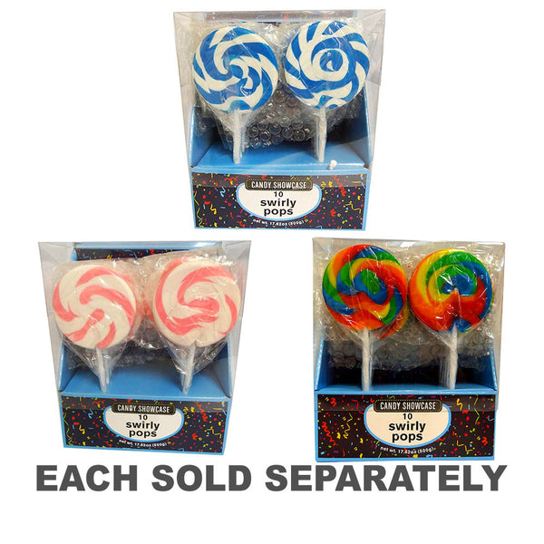 Candy Showcase Swirly Lollipops (10x50g)