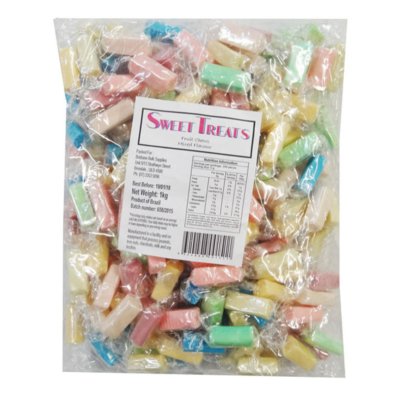 Sweet Treats Wrapped Fruit Chews 1kg