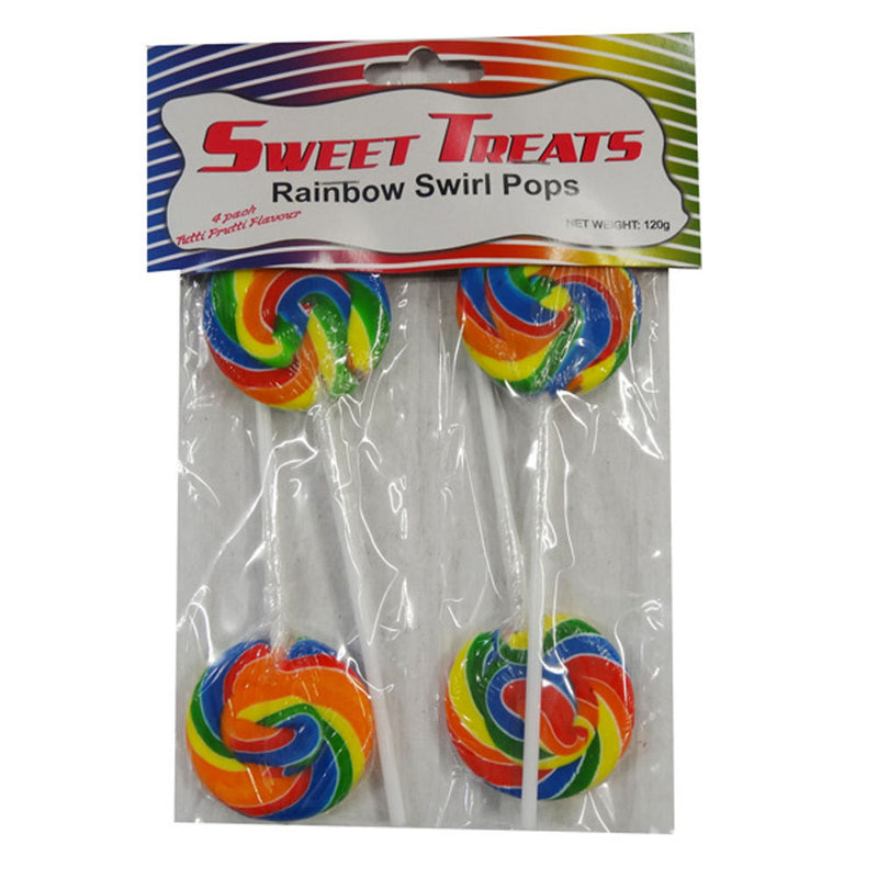 Sweet Treats Swirl Pops 4pk (120g)