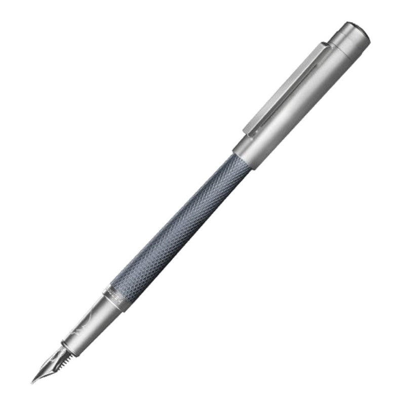 Guilloche Rhodium enduit de plume 18K Pen (Slim)