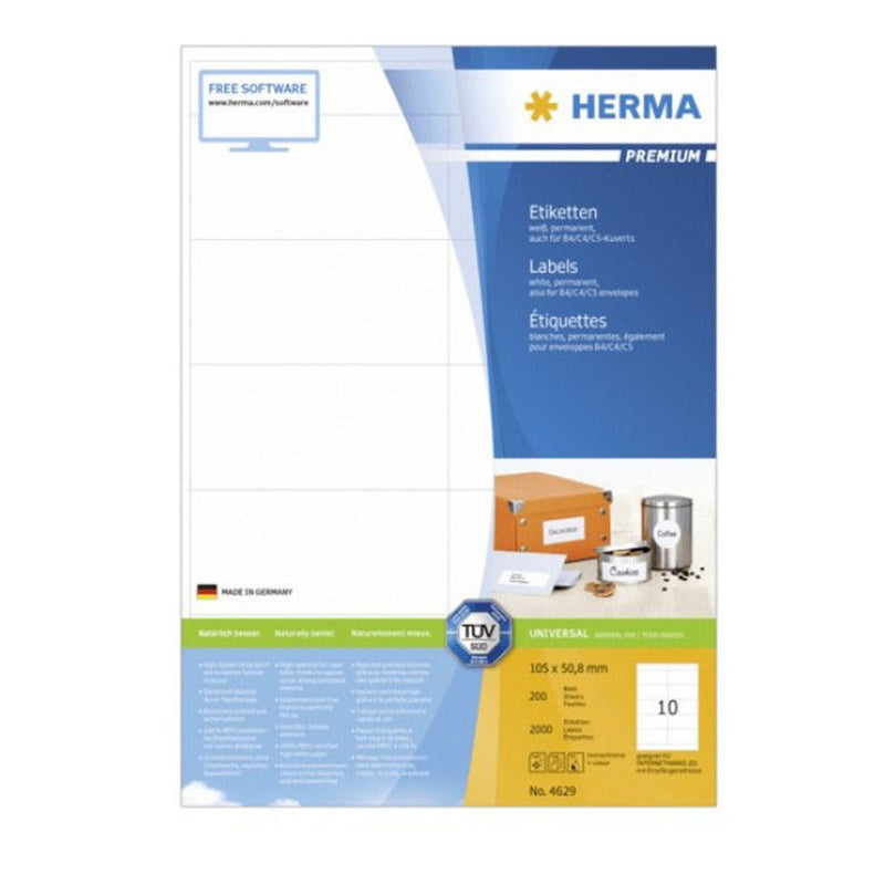 Herma Premium Labels A4 105mm 200pc