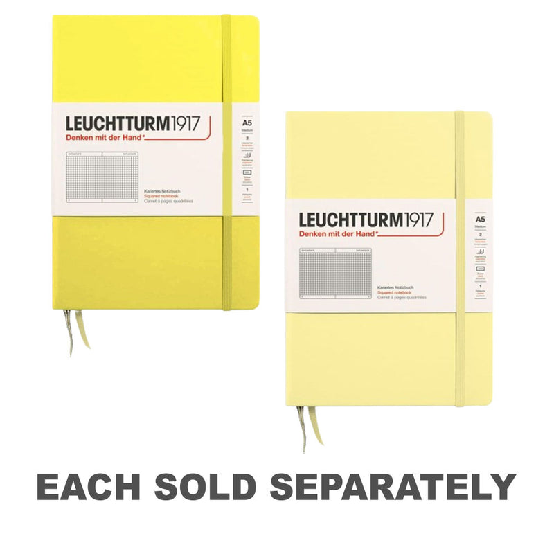 Leuchtturm Hardcover Squared Notebook A5 (Yellow)