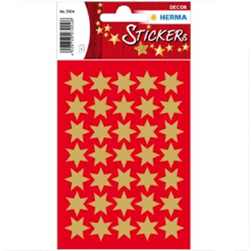 Herma 6-Pointed Stars Sticker Decor (Gold)