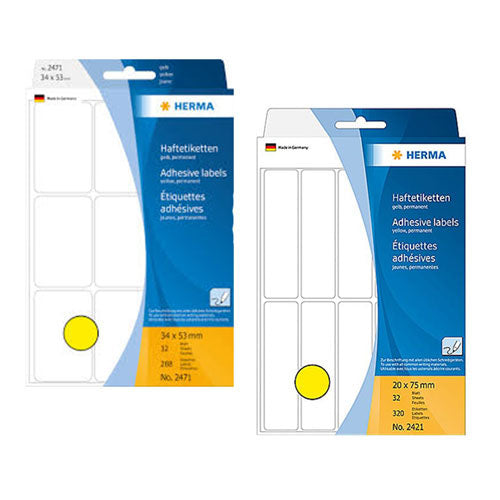 Herma Multipurpose Labels (Yellow)