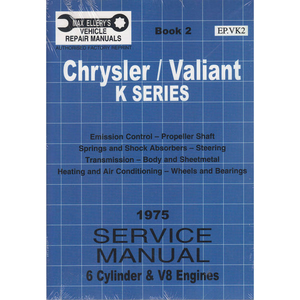 Valiant 1973-1975 VK Series Service Manual Book 2