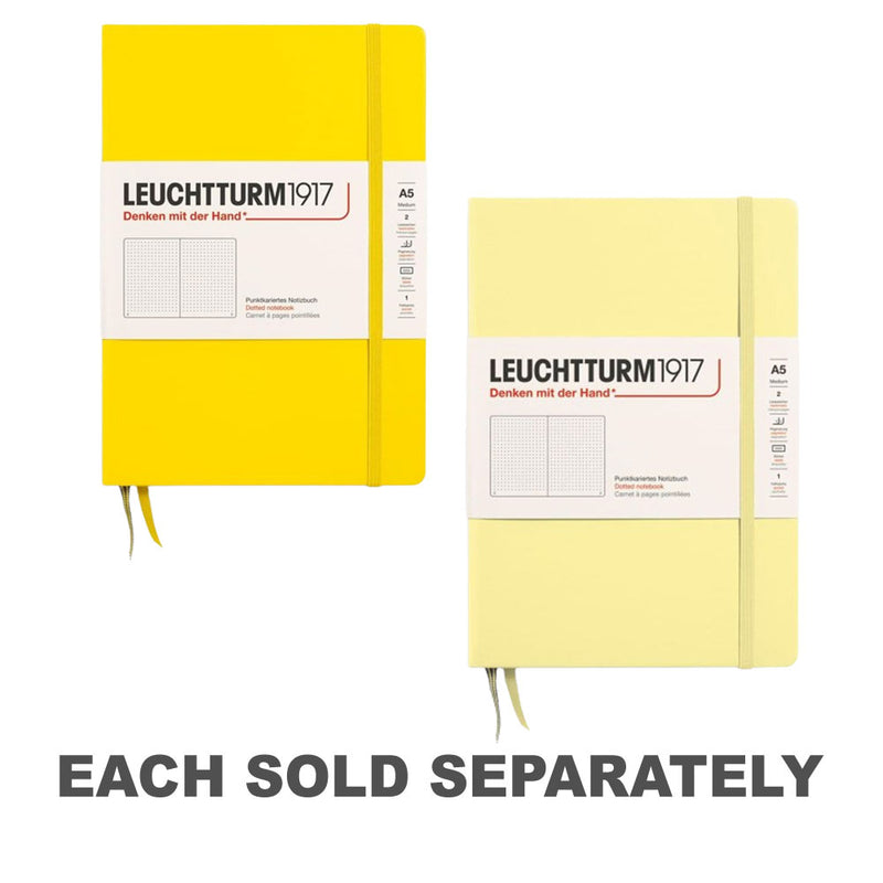 Leuchtturm Hardcover Dotted Notebook A5 (Yellow)