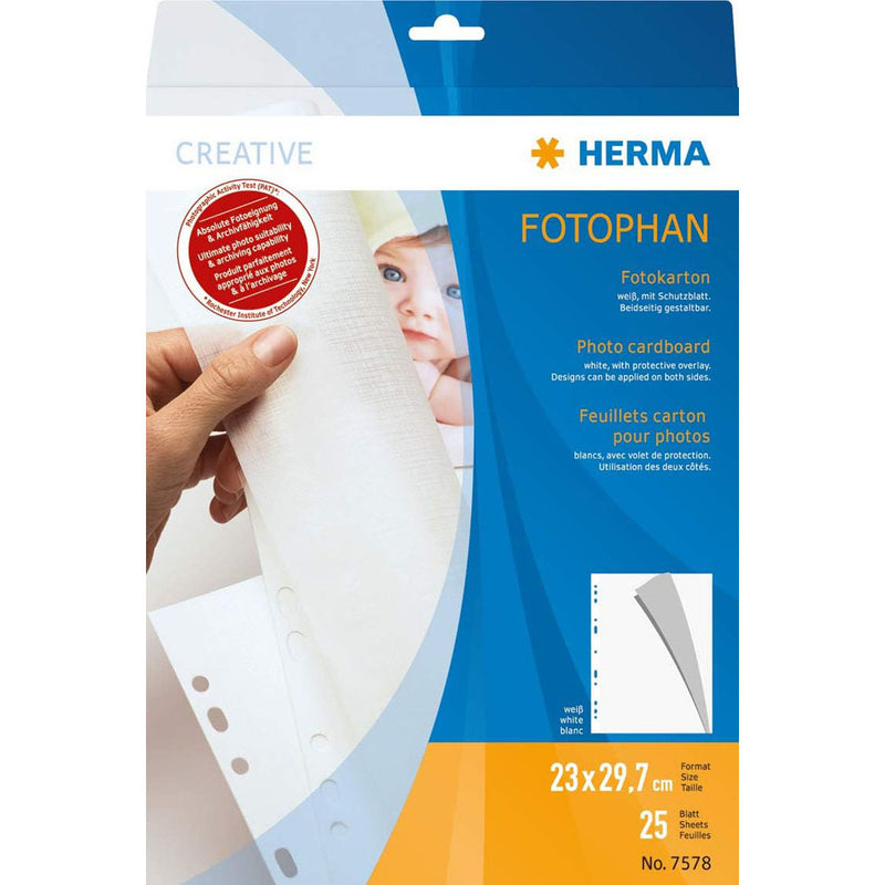 Herma Photo Cardboard White (232x297mm)