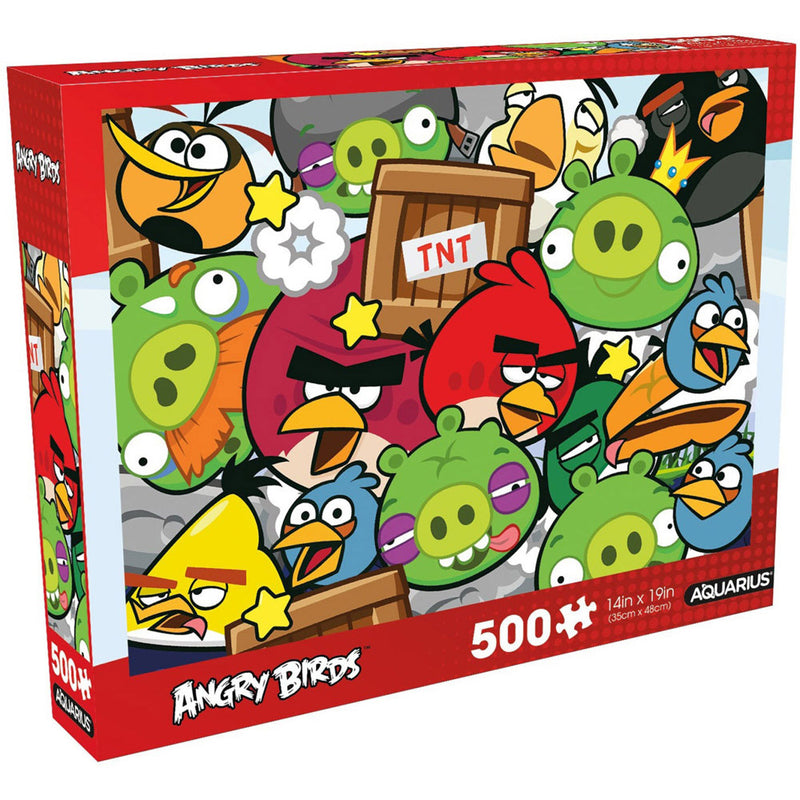 Aquarius Angry Birds Collage Puzzle 500pc