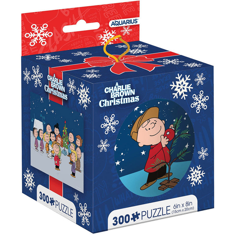 Peanuts a Charlie Brown Christmas in Tin Globe Puzzle 300pc