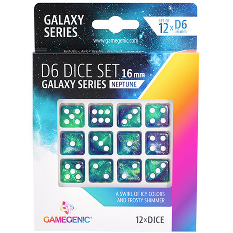  Gamegenic Galaxy Series D6 Würfelset 16mm (12 Stück)