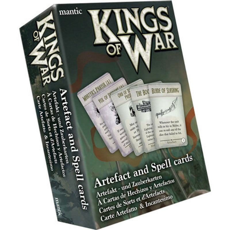 Kings of War Spell and Artefact Cards