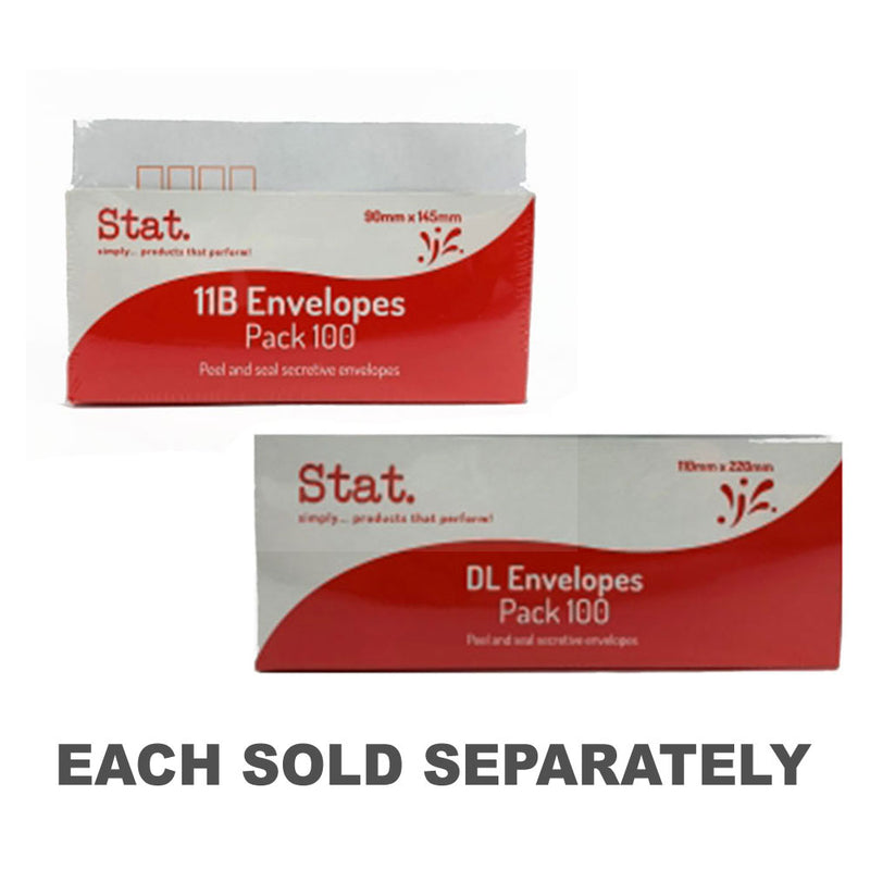 Stat Peel & Seal Secretive Envelopes 100pcs